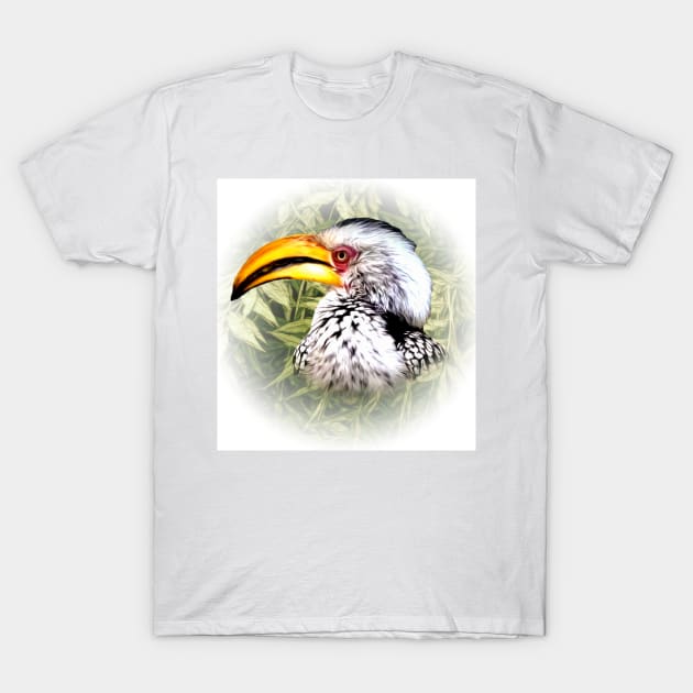 Yellow-billed hornbill T-Shirt by Guardi